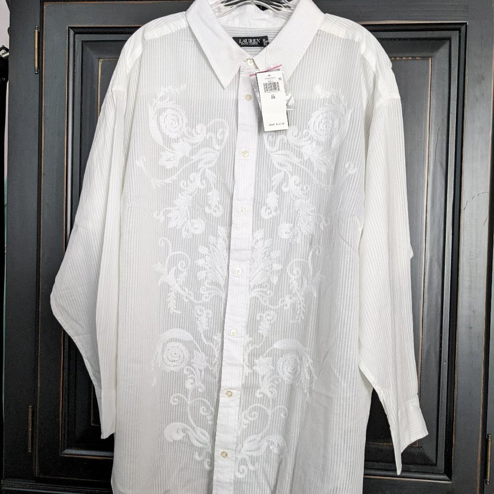 Lauren embroidered dress shirt